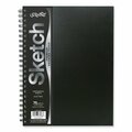 Pacon UCreate Poly Cover Sketch Book, 43 lb Cover Paper Stock, Black Cover, 75 Sheets per Book, 12x9 Sheet PCAR37088